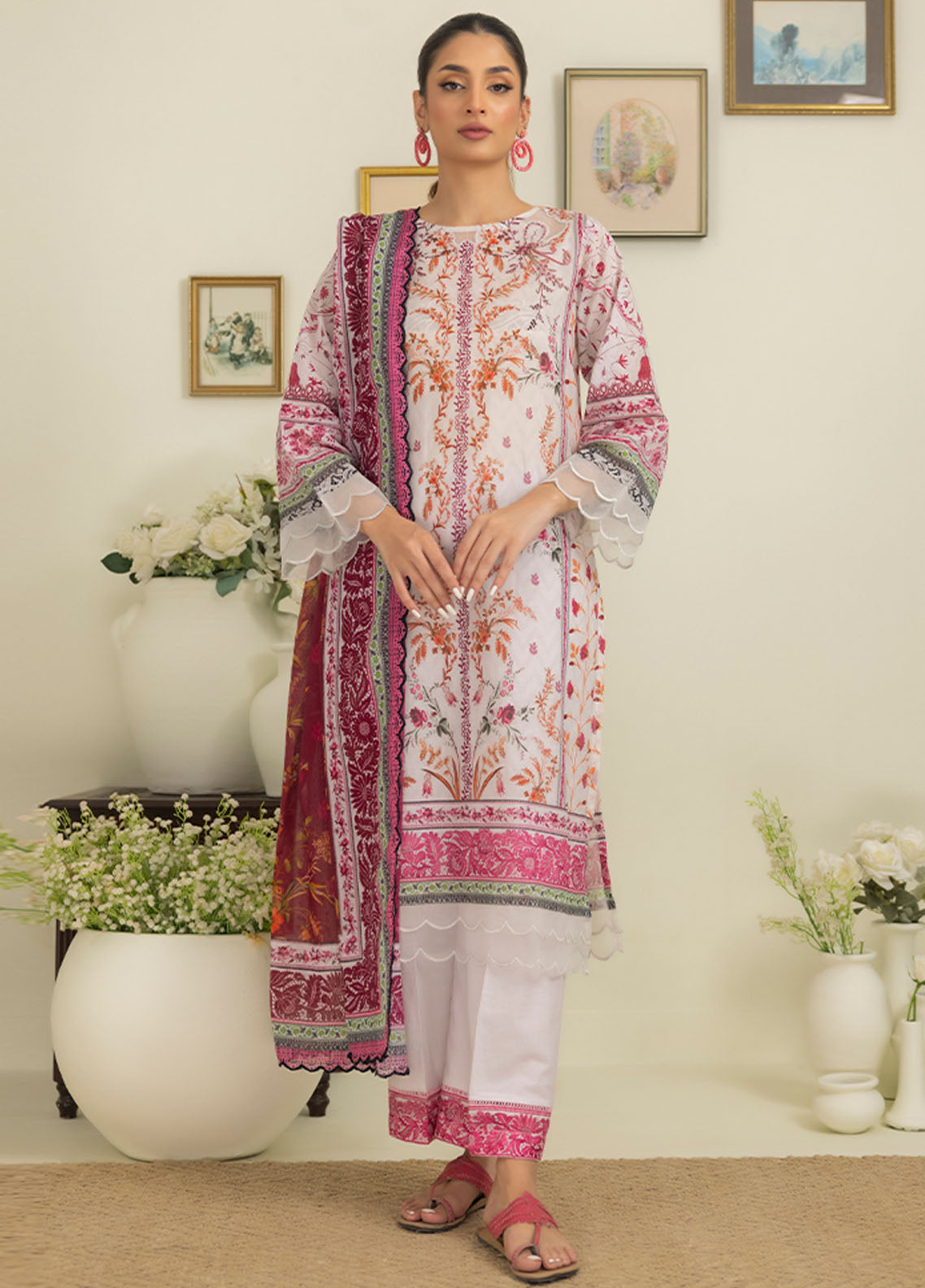 Salina By Regalia Printed Cotton Suit Unstitched 3 Piece RGT24SS3SPC3-7 - Mid Summer Collection