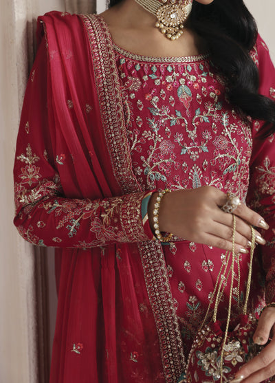 Serica by Gulaal Unstitched Raw Silk Embroidered Suits 3 Piece GL25URC D-SD10 Serosia - Winter Collection