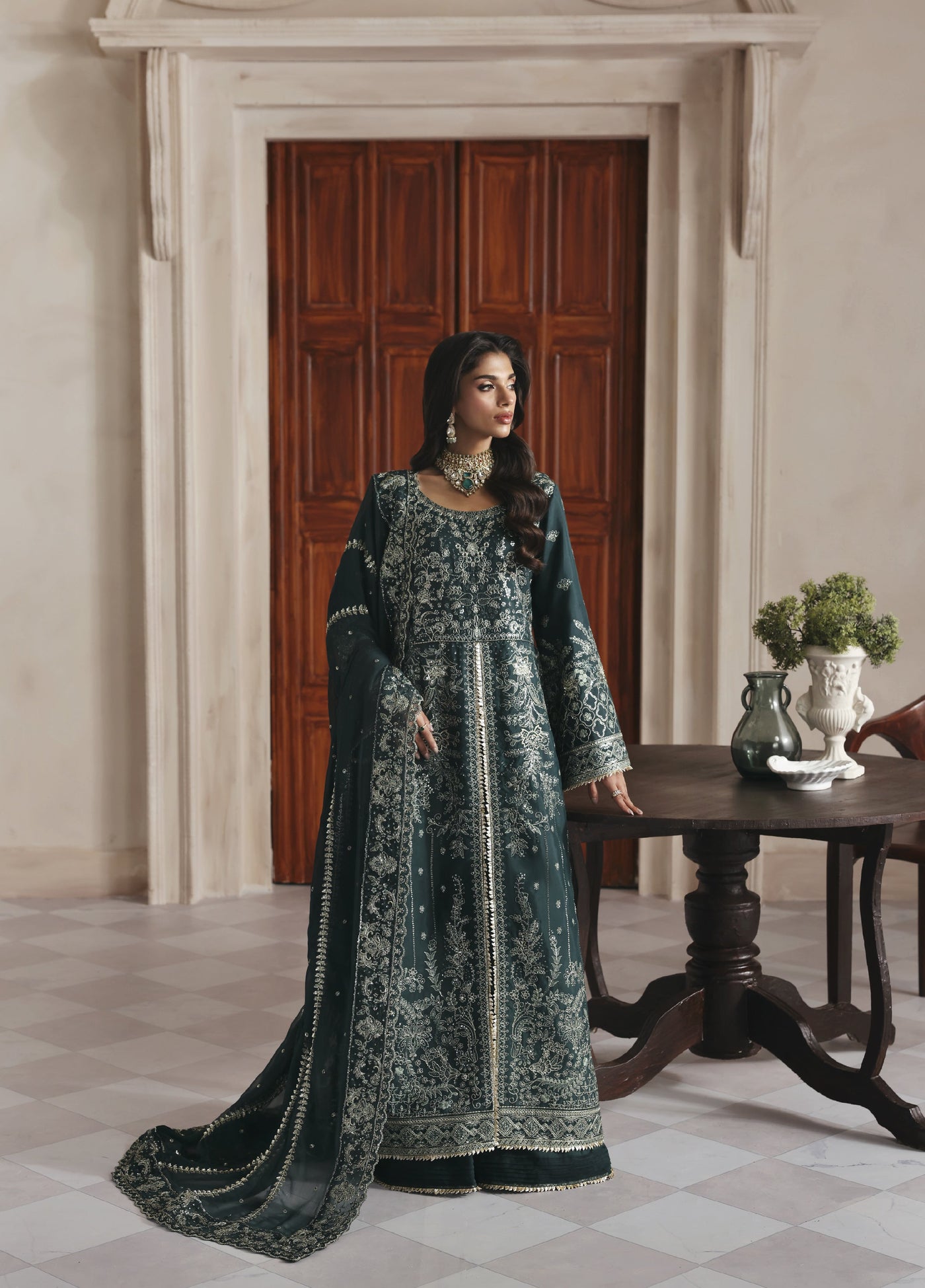 Serica by Gulaal Unstitched Raw Silk Embroidered Suits 3 Piece GL25URC D-SD12 Seraphine - Winter Collection