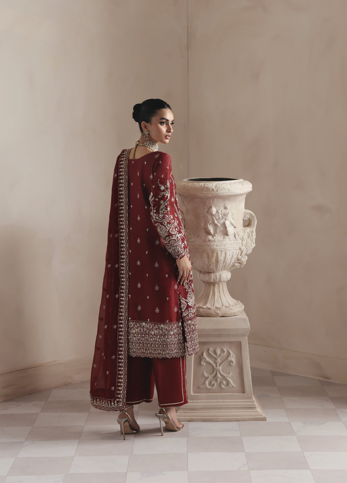 Serica by Gulaal Unstitched Raw Silk Embroidered Suits 3 Piece GL25URC D-SD16 Seryne - Winter Collection