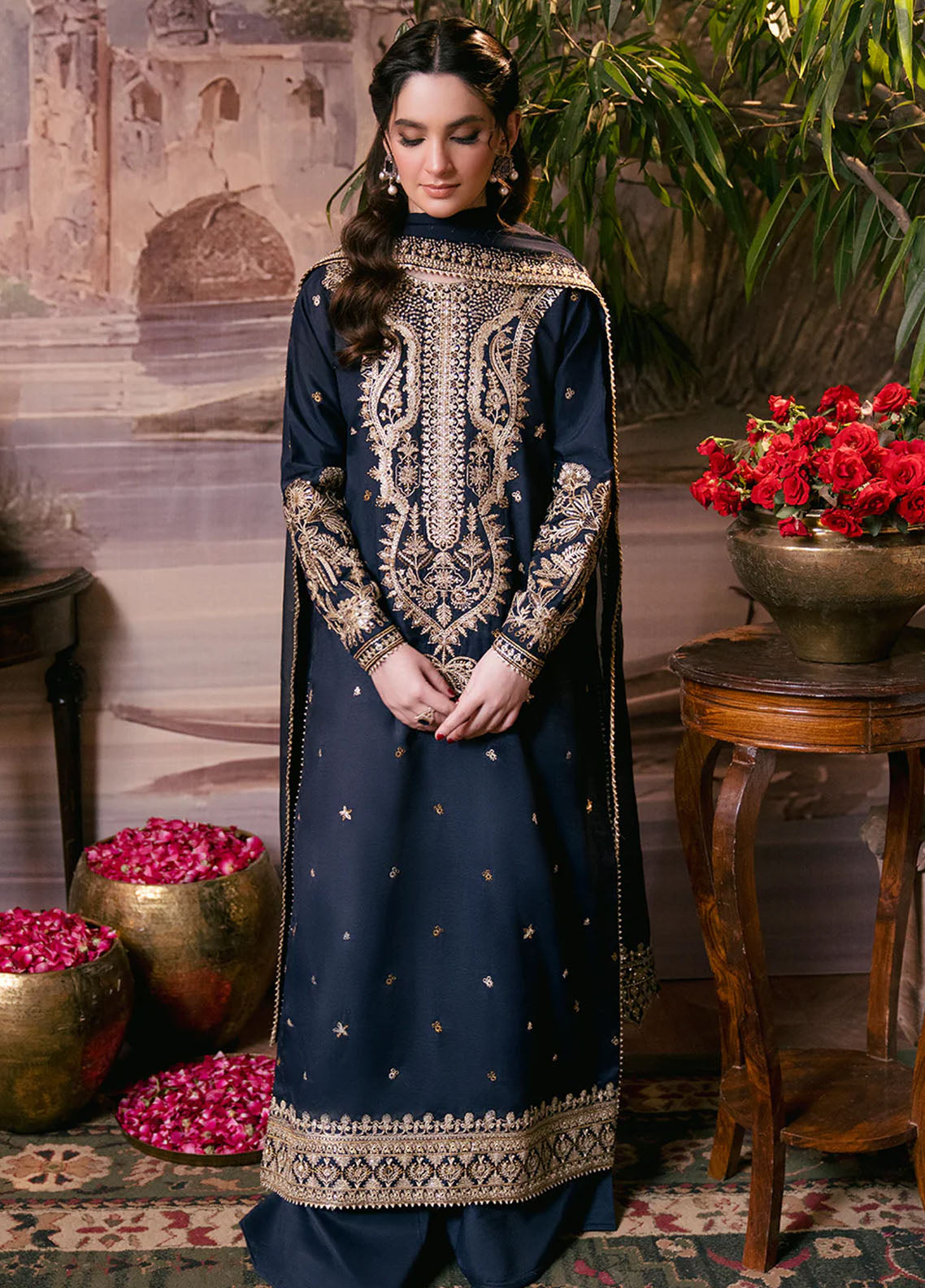 Shagun by Neeshay Unstitched Raw Silk Collection 2024 Aabroo