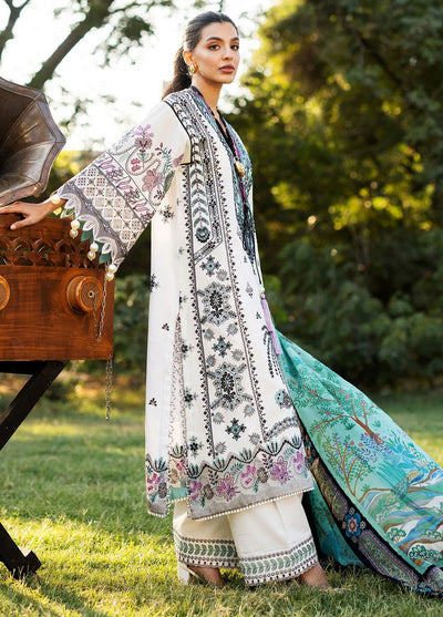 Siraa by Sadaf Fawad Khan Embroidered Lawn Suits Unstitched 3 Piece D-2B Palm Island