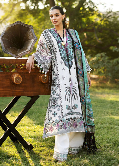 Siraa by Sadaf Fawad Khan Embroidered Lawn Suits Unstitched 3 Piece D-2B Palm Island