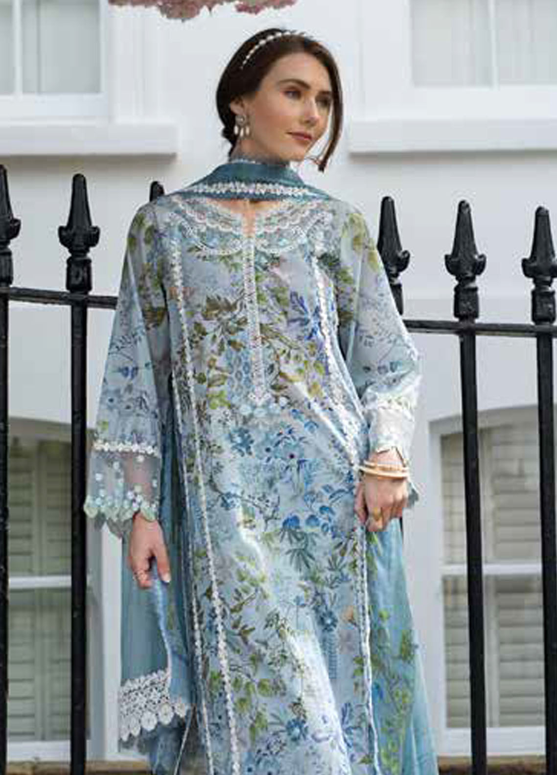 SN Basics by Sobia Nazir Embroidered Lawn Suits Unstitched 3 Piece SN25SB D-6 A