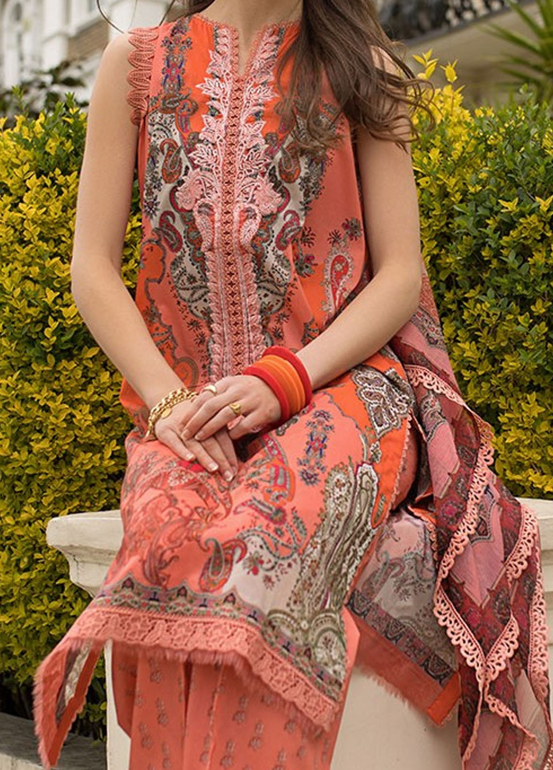 SN Basics by Sobia Nazir Embroidered Lawn Suits Unstitched 3 Piece SN25SB D-4 A