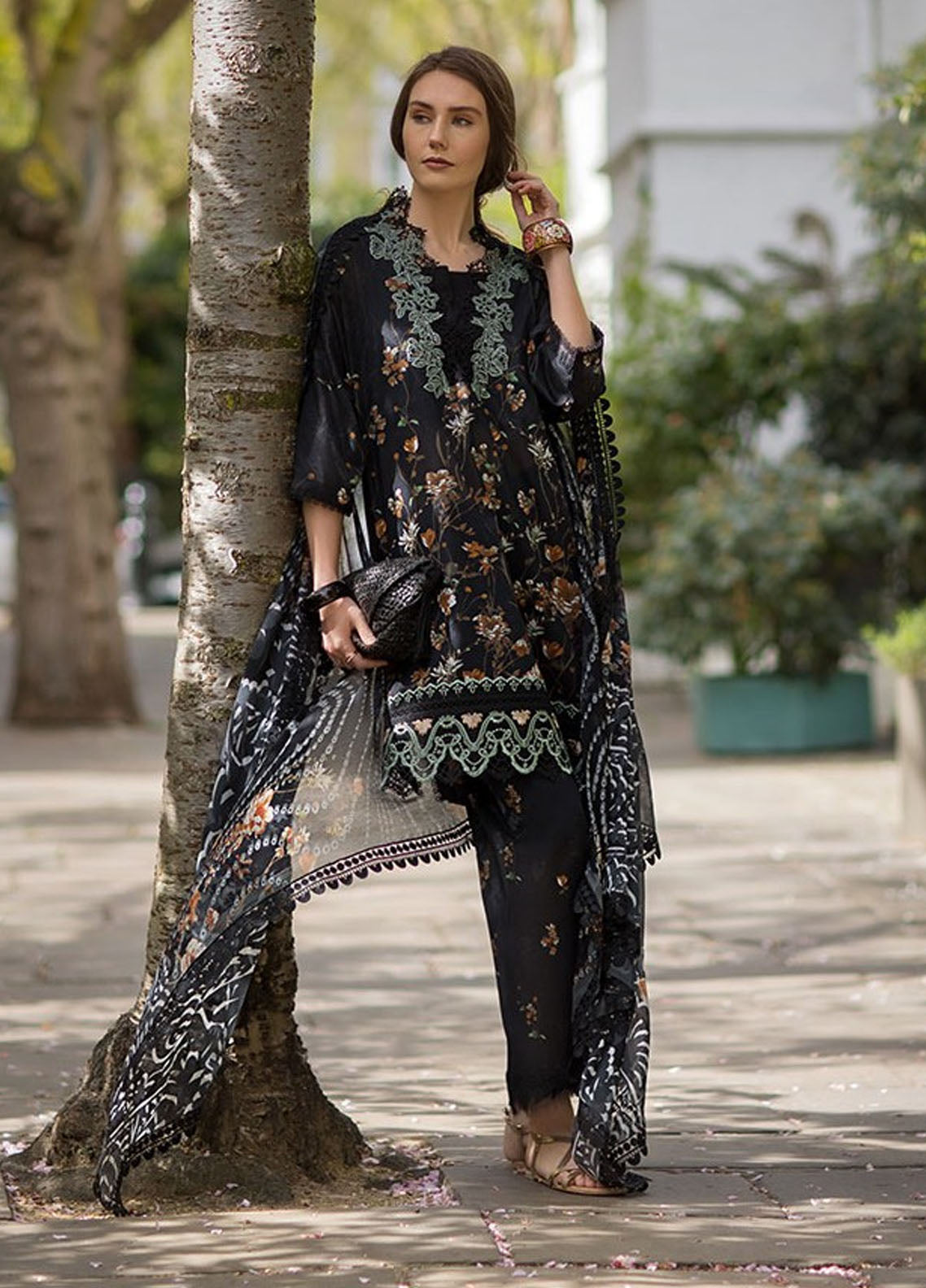 SN Basics by Sobia Nazir Embroidered Lawn Suits Unstitched 3 Piece SN25SB D-3 B