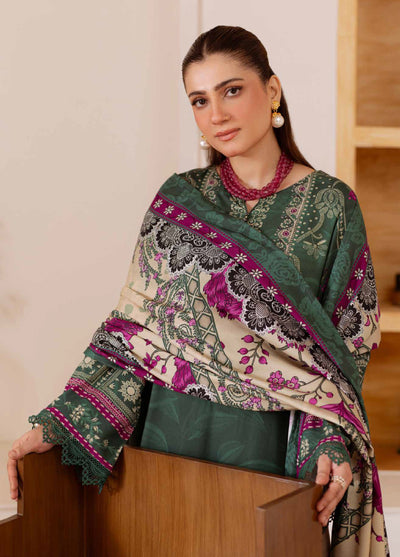 Signature Prints by Nureh Unstitched Printed Marina with wool shawl Suits 3 Piece NU25PW SP-180 - Winter Collection