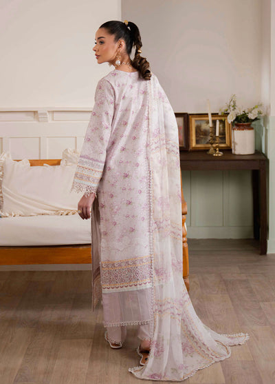 Summer Lines by Neeshay Embroidered Lawn Suits Unstitched 3 Piece NSH25SL Lilac Mist