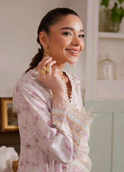 Summer Lines by Neeshay Embroidered Lawn Suits Unstitched 3 Piece NSH25SL Lilac Mist