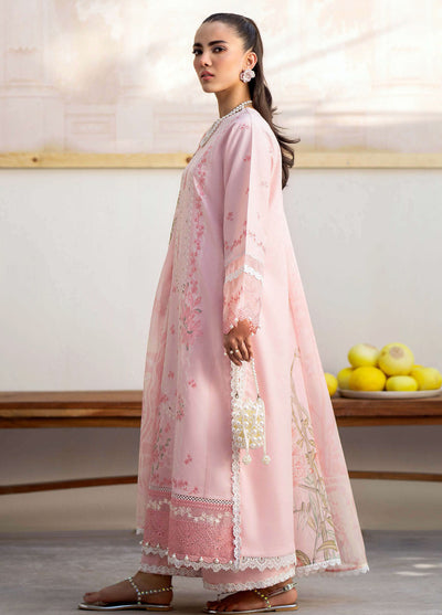 Saad Shaikh Luxury Eid Lawn Collection 2024 Pink Oasis