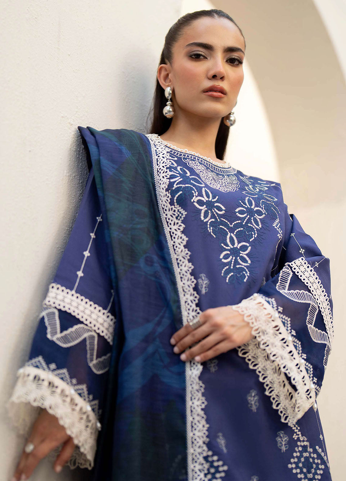 Saad Shaikh Luxury Eid Lawn Collection 2024 Tawny