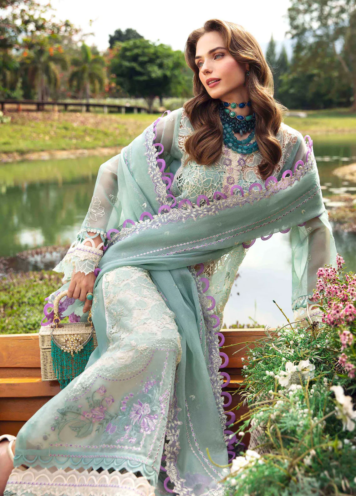 Sable Vogue Luxury Lawn Collection 2024 SL-02-24 Afroz