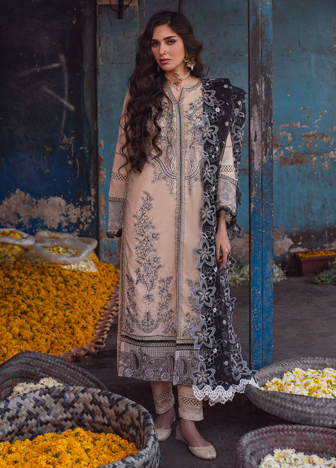 Sahakari by Sahane Chikankari Lawn Collection 2024 CT-10009 Ghazal