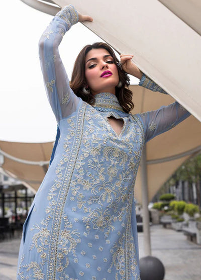 Sahane Embroidered Chiffon Suits Unstitched 3 Piece CT 25001 First Rain
