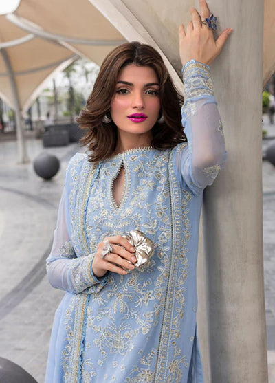 Sahane Embroidered Chiffon Suits Unstitched 3 Piece CT 25001 First Rain
