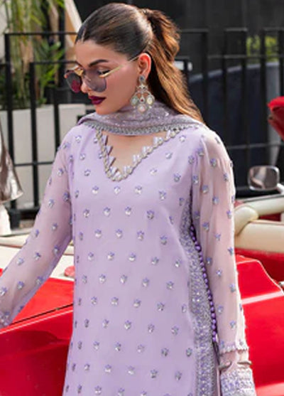 Sahane Embroidered Chiffon Suits Unstitched 3 Piece CT 25002 Lavendine