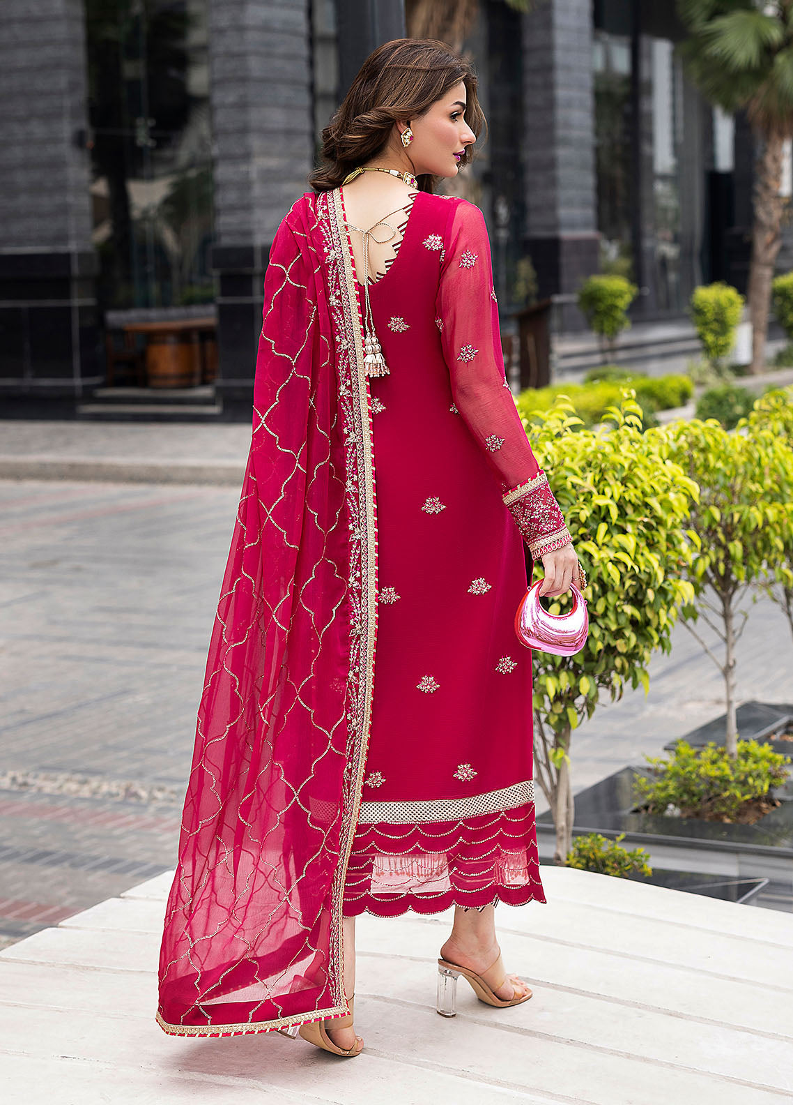 Sahane Embroidered Chiffon Suits Unstitched 3 Piece CT 25003 Dousee