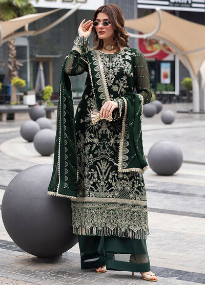 Sahane Embroidered Chiffon Suits Unstitched 3 Piece CT 25004 Everyn