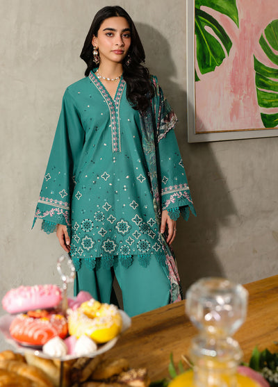 Sahane Embroidered Lawn Suits Unstitched 3 Piece SNE25IL CT-21004 Ameta