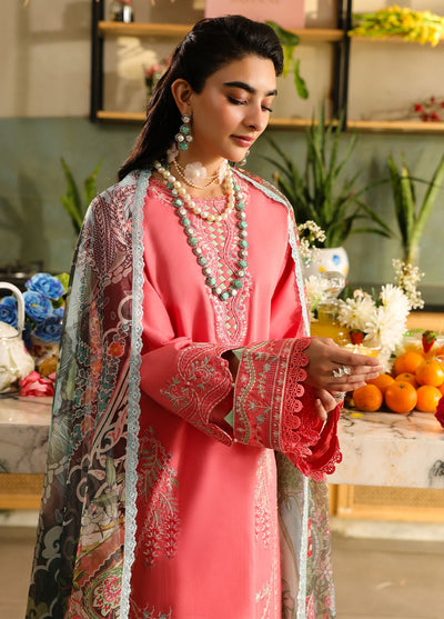 Sahane Embroidered Lawn Suits Unstitched 3 Piece SNE25IL CT-21006 Rosetta