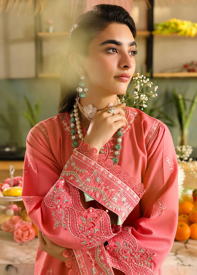 Sahane Embroidered Lawn Suits Unstitched 3 Piece SNE25IL CT-21006 Rosetta