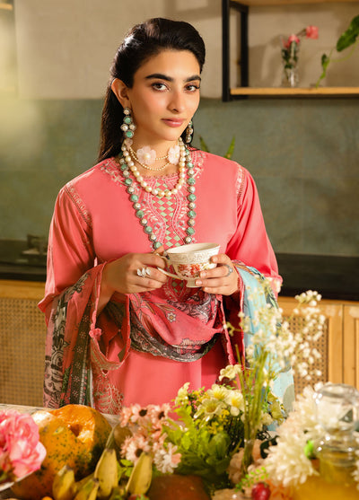 Sahane Embroidered Lawn Suits Unstitched 3 Piece SNE25IL CT-21006 Rosetta