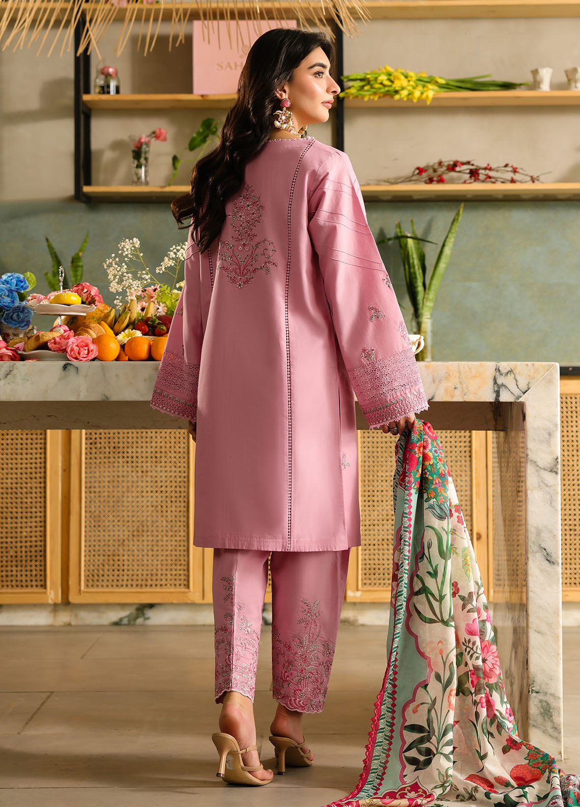Sahane Embroidered Lawn Suits Unstitched 3 Piece SNE25IL CT-21009 Zira