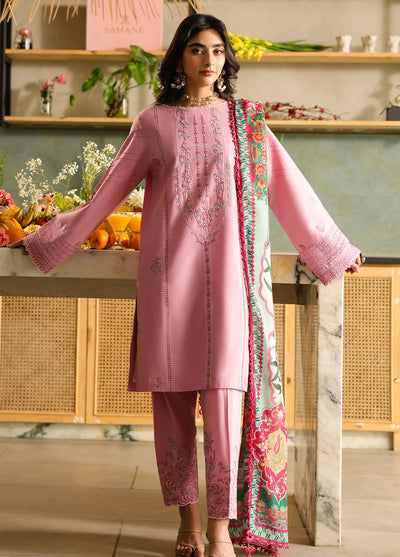 Sahane Embroidered Lawn Suits Unstitched 3 Piece SNE25IL CT-21009 Zira