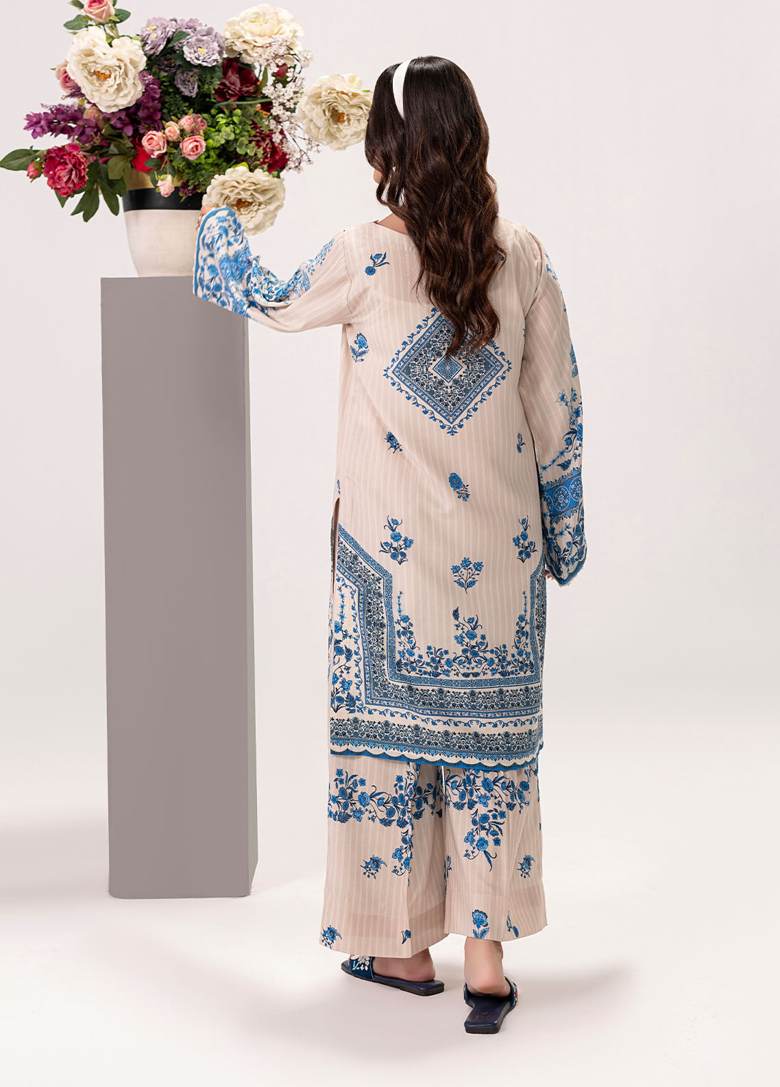 Sahane Pret Printed Poly Lawn 2 Piece Suit ME26004 Delulu