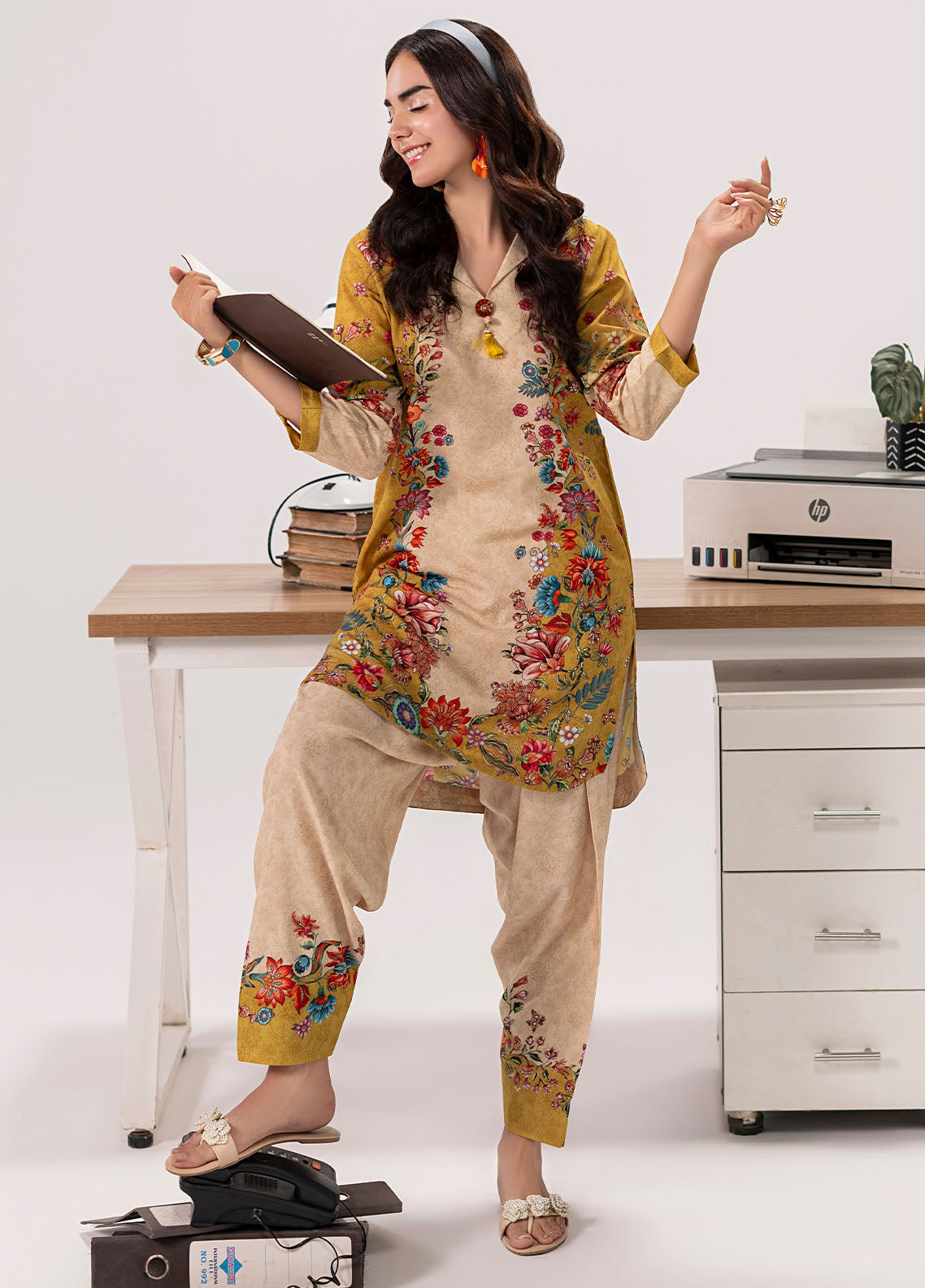 Sahane Pret Printed Poly Lawn 2 Piece Suit ME26010 Yolo