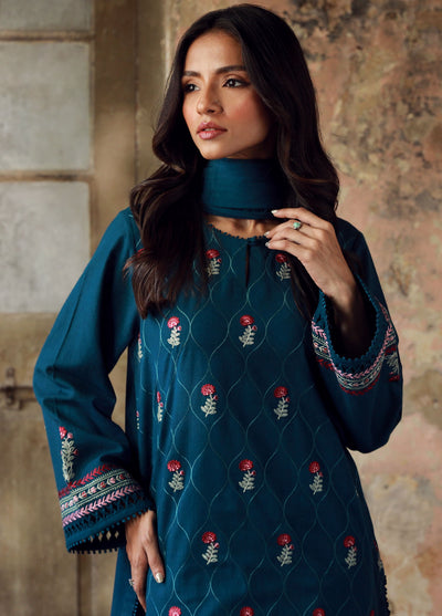 Sahar Unstitched Autum Winter Collection 2024 CH-E-V1-24-05 Sapphire Tide