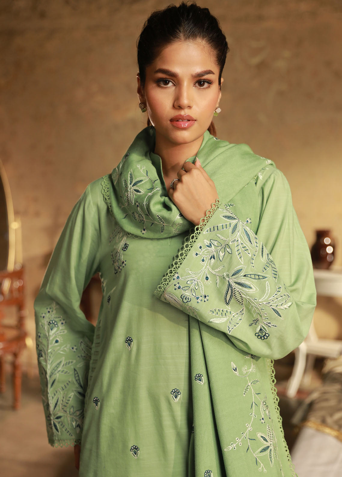 Sahar Unstitched Autum Winter Collection 2024 CV-24-V3-04 Surreal Elegance