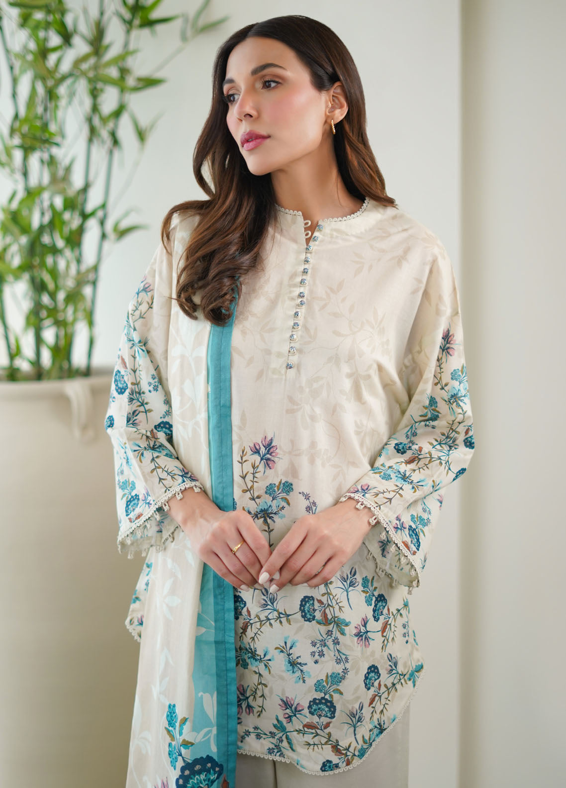 Sahar Monochrome Unstitched Lawn Collection 2024 S24-MC-V2-08