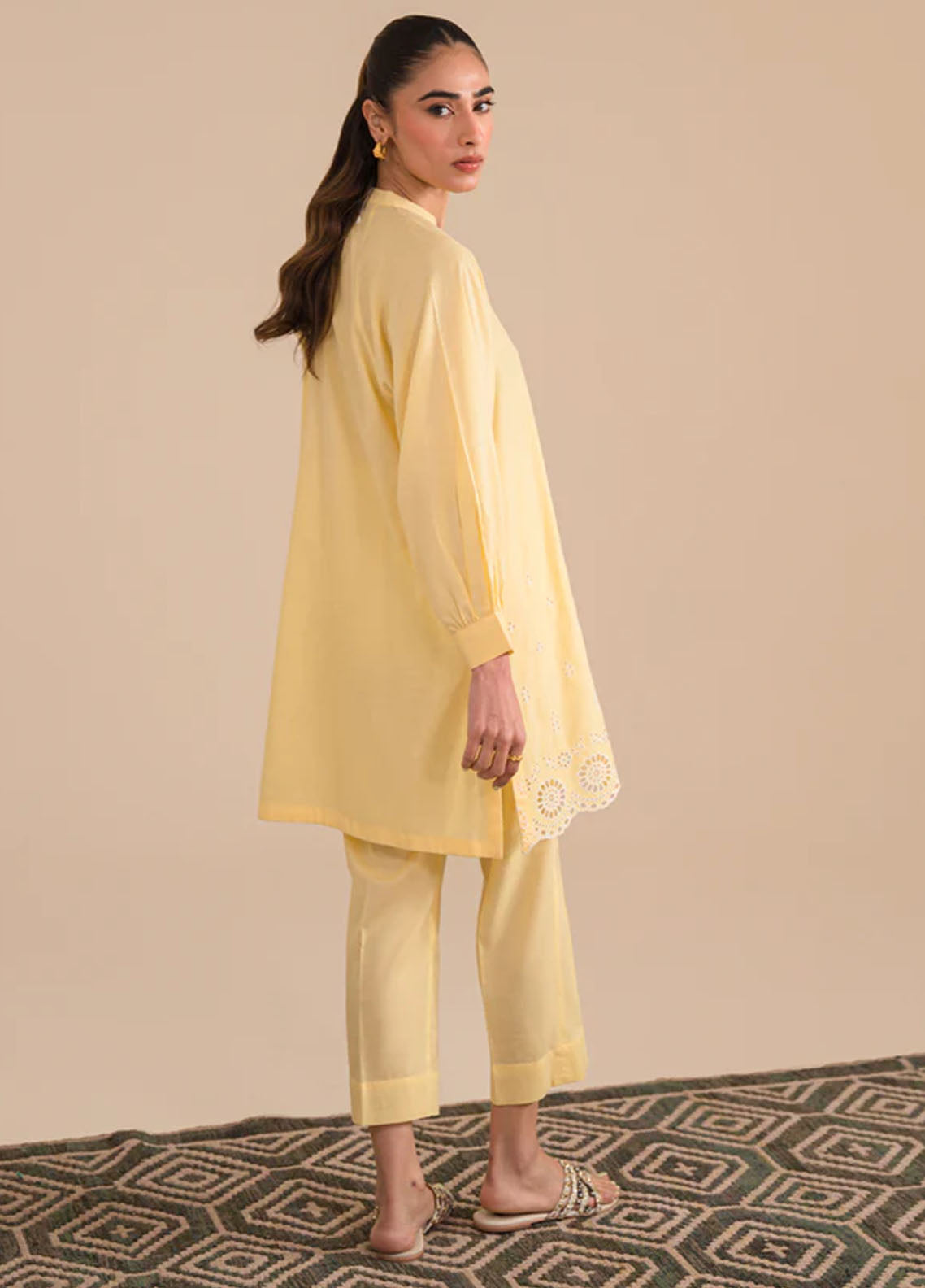 Sahar Pret Casual Cambric 2 Piece Suit SSFE23-05 Saffron Glow