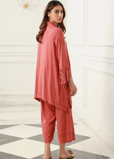 Sahar Pret Casual Cotton 2 Piece Suit SAWCS-V3-09 Amber