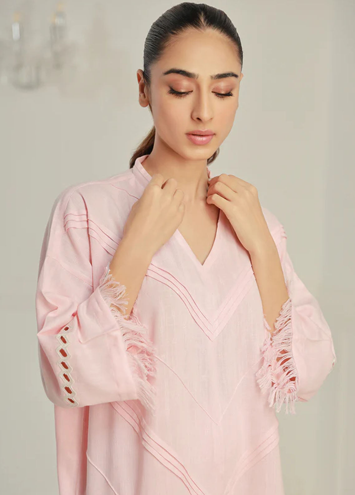 Sahar Pret Casual Cotton 2 Piece Suit SAWCS-V3-11 Sakura