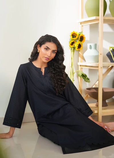 Sahar Pret Casual Cotton Jacquard 2 Piece Suit SSMCS-RK-04 Eclipse
