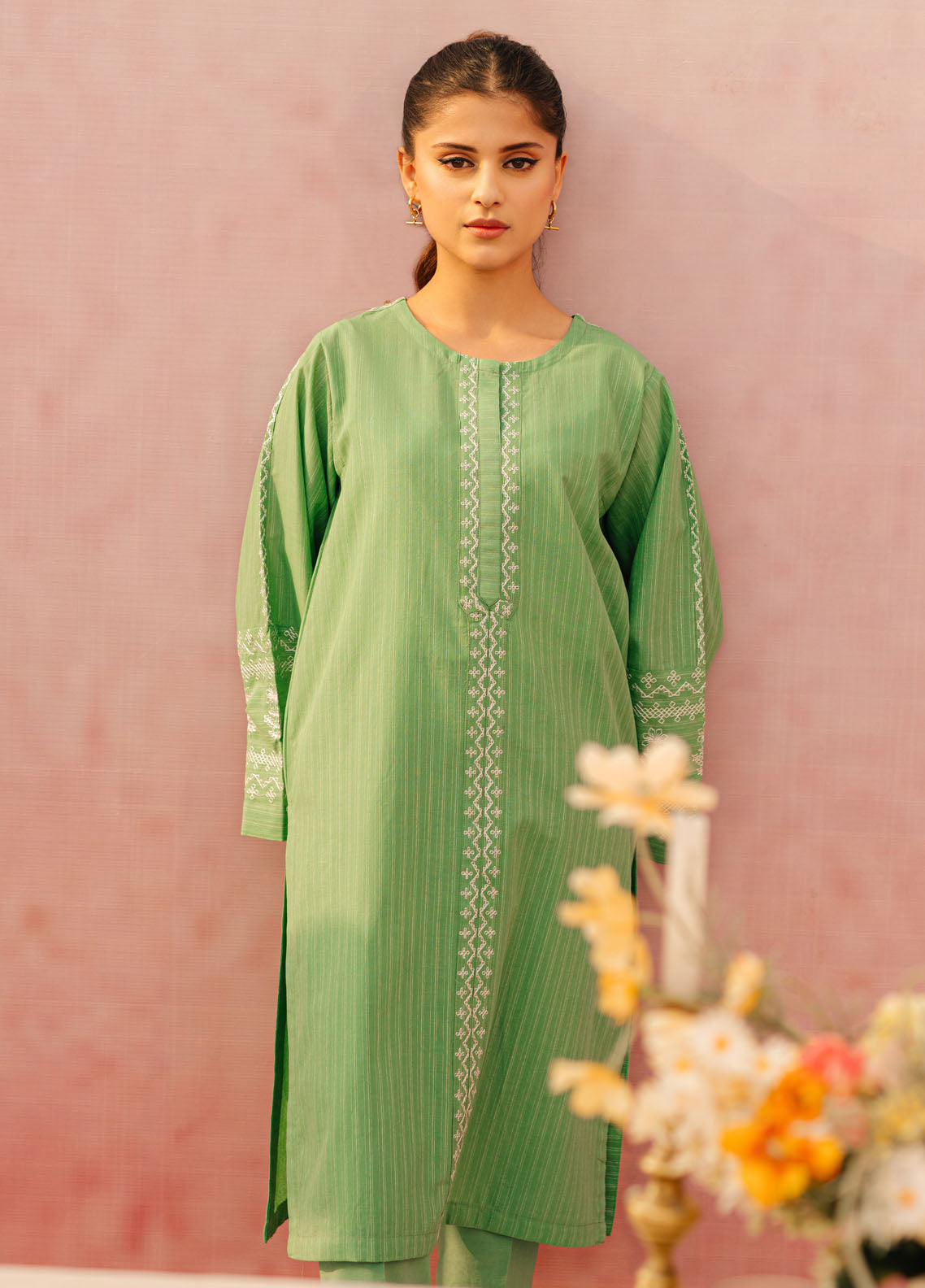 Sahar Pret Embroidered Cambric 2 Piece Suit SSCAE-RR-05