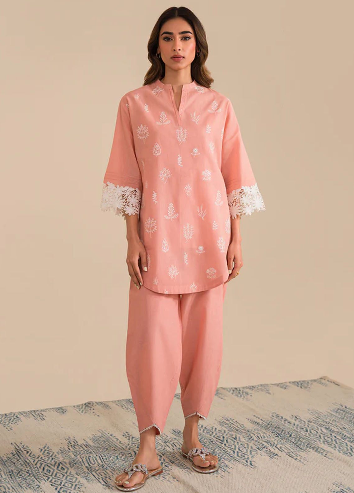 Sahar Pret Embroidered Cambric 2 Piece Suit SSCK-ZH-01 Flora