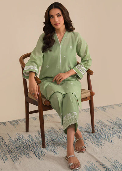 Sahar Pret Embroidered Cambric 2 Piece Suit SSCK-ZH-07 Mint