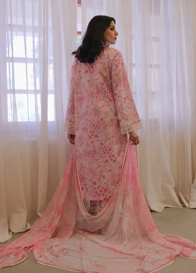 Sahar Pret Embroidered Lawn 2 Piece Suit Fleur de Blush