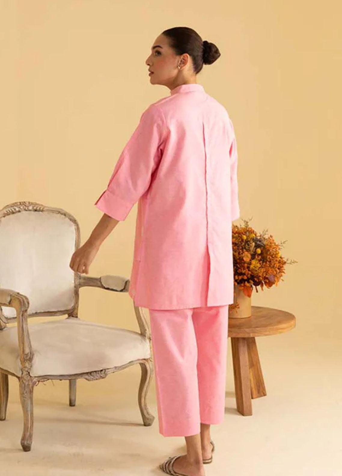 Sahar Pret Casual Cotton 2 Piece Suit Roseate