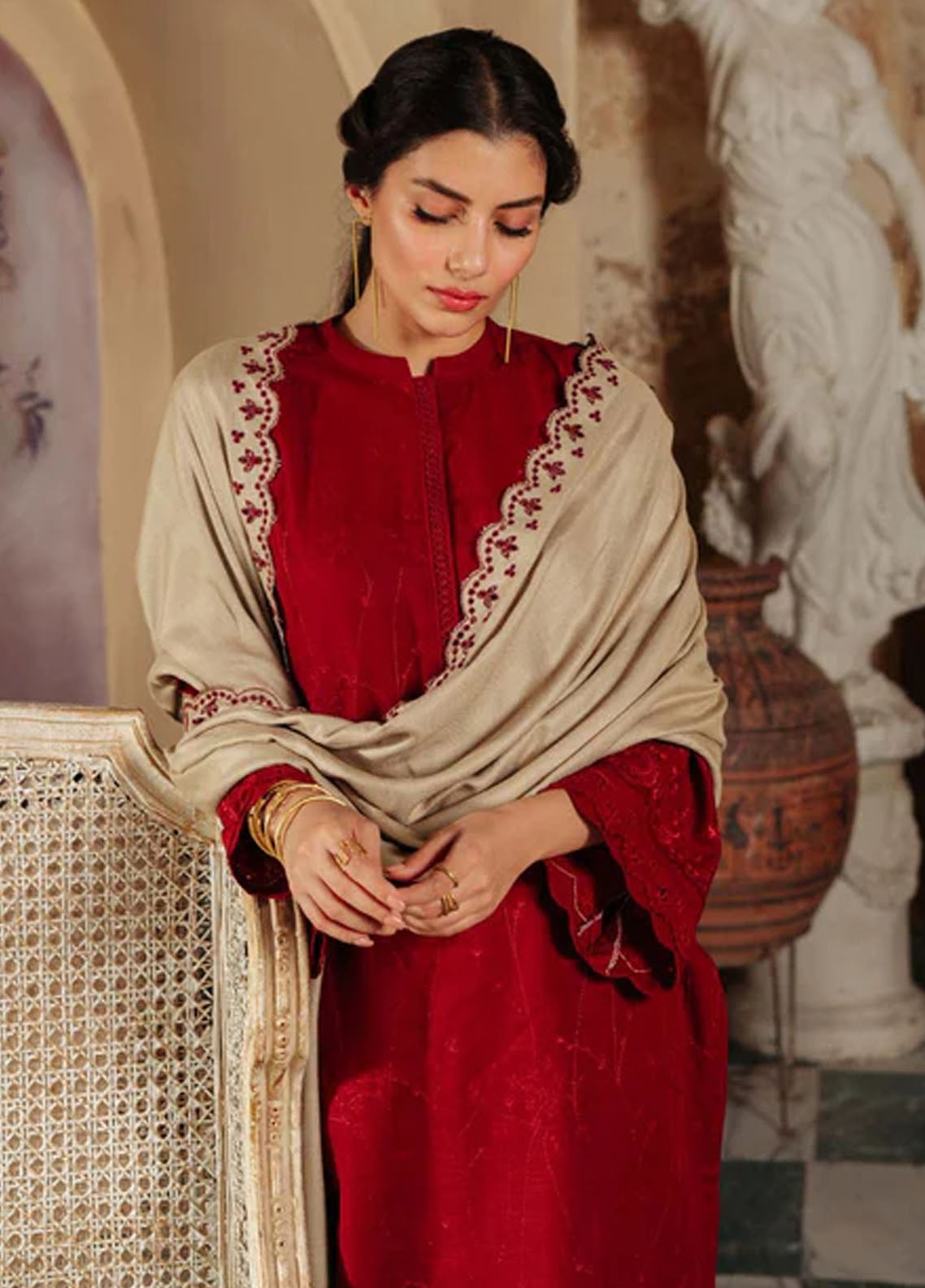 Sahar Unstitched Embroidered Khaddar Collection 2023 SKWD-V2-23-01