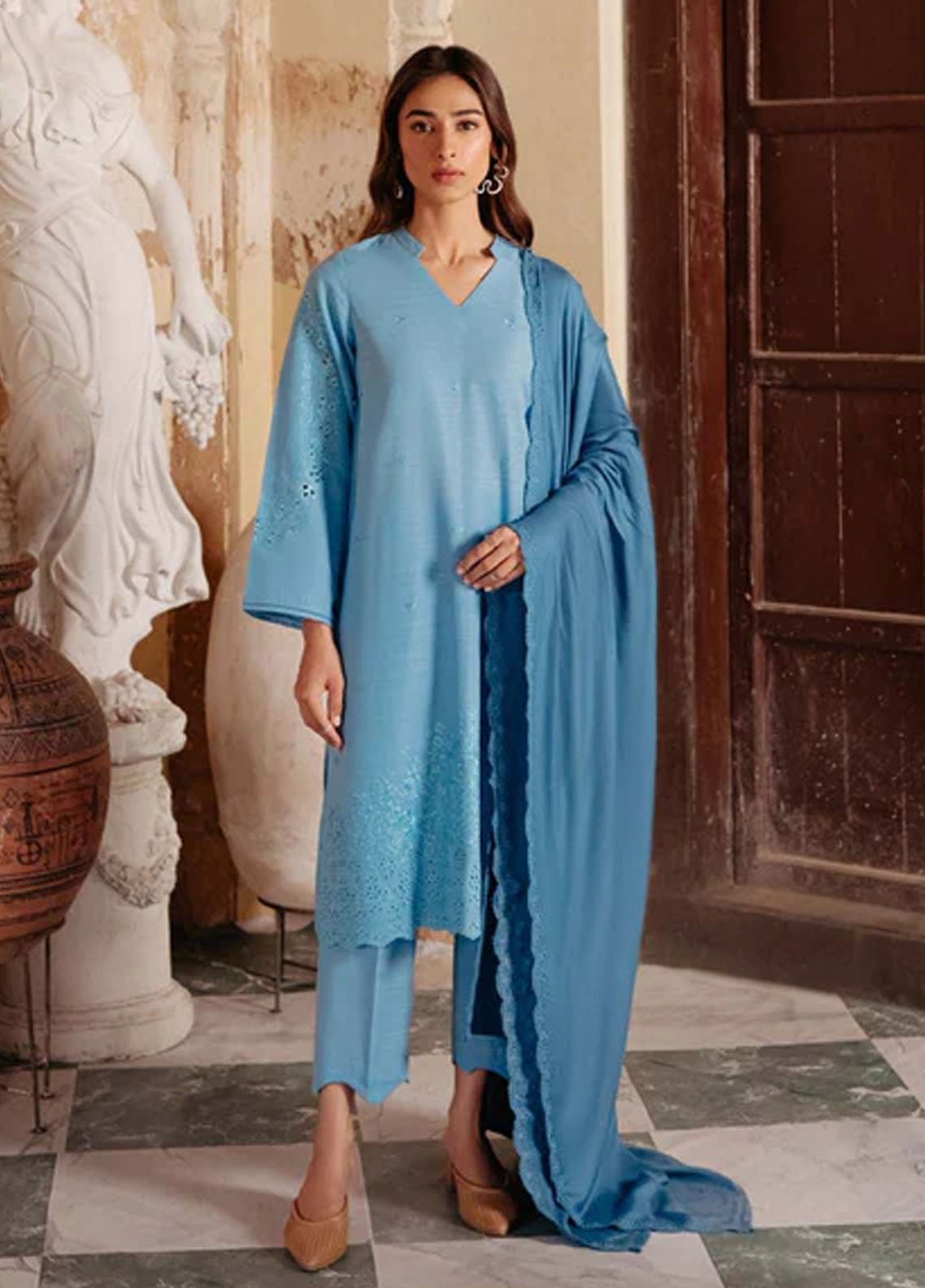 Sahar Unstitched Embroidered Khaddar Collection 2023 SKWD-V2-23-07