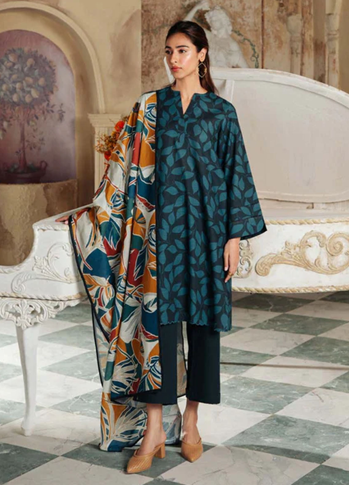 Sahar Unstitched Printed Khaddar Collection 2023 SKWP-V2-23-07