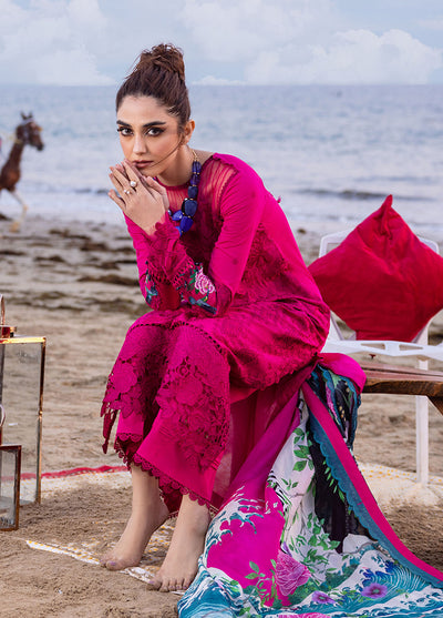 Saira Rizwan Unstitched Luxury Lawn Collection 2024 Damask