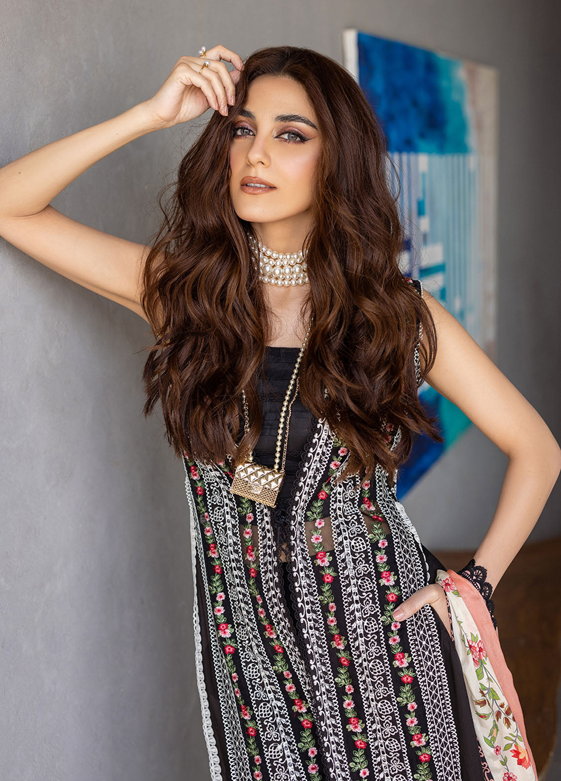 Saira Rizwan Unstitched Luxury Lawn Collection 2024 Ember
