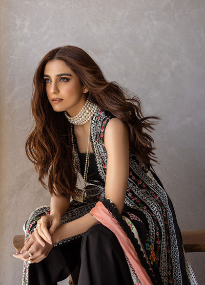 Saira Rizwan Unstitched Luxury Lawn Collection 2024 Ember