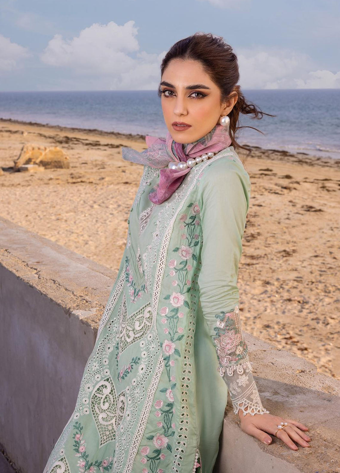 Saira Rizwan Unstitched Luxury Lawn Collection 2024 Keshi