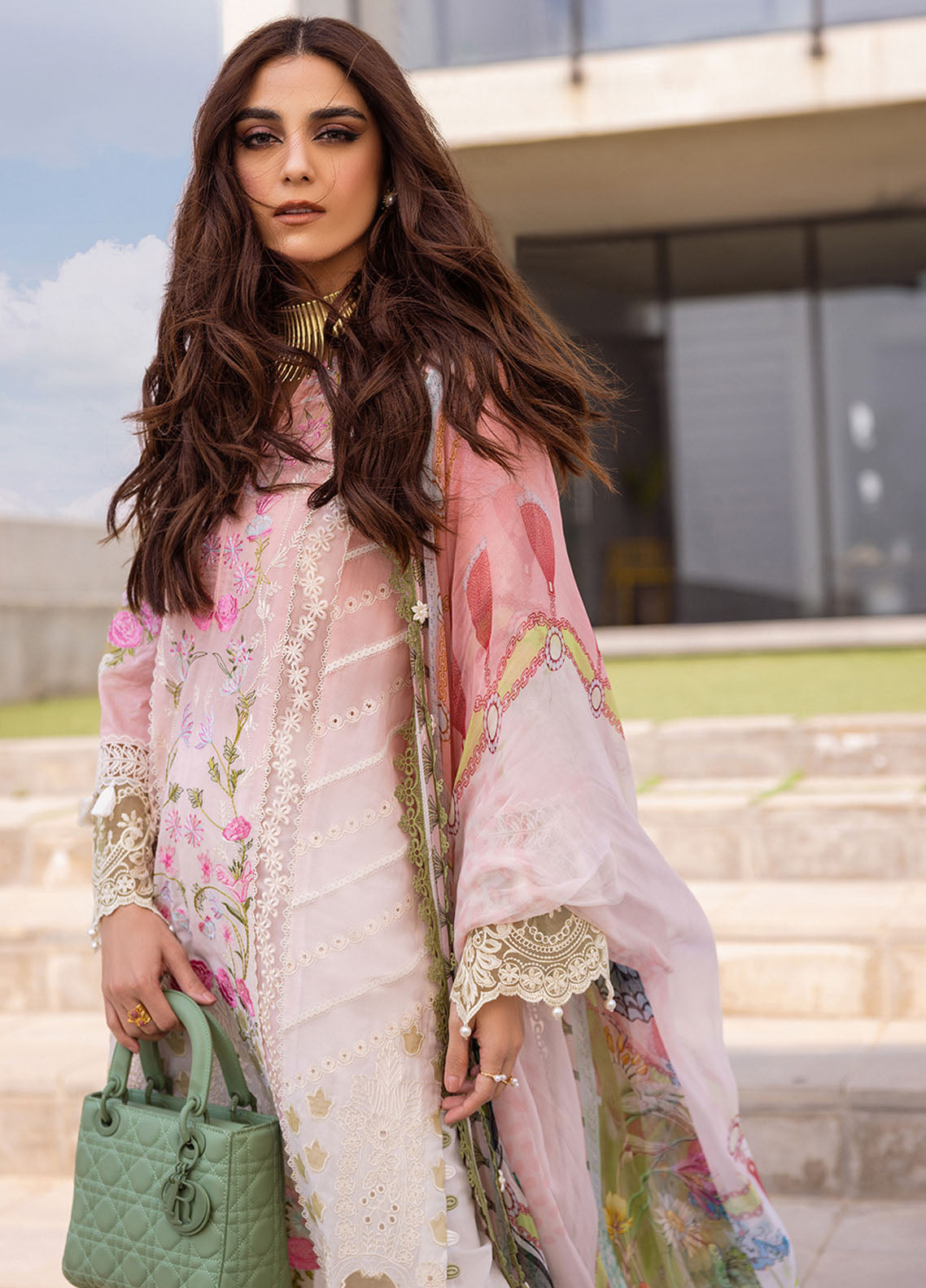 Saira Rizwan Unstitched Luxury Lawn Collection 2024 Laurel